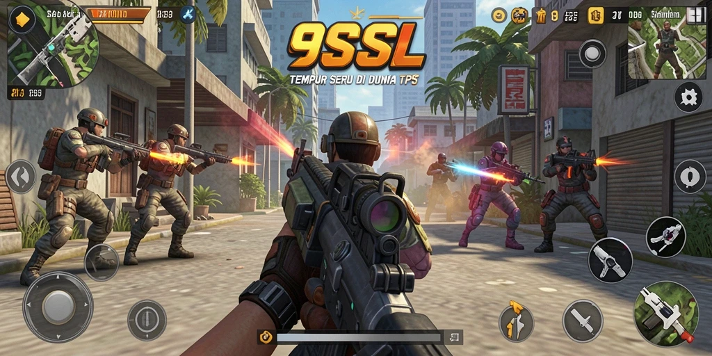 Tangkapan layar gameplay <strong>9SL</strong> menampilkan aksi pertempuran seru dan taktis.