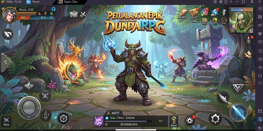 Tampilan permainan RPG yang menarik dan penuh aksi.