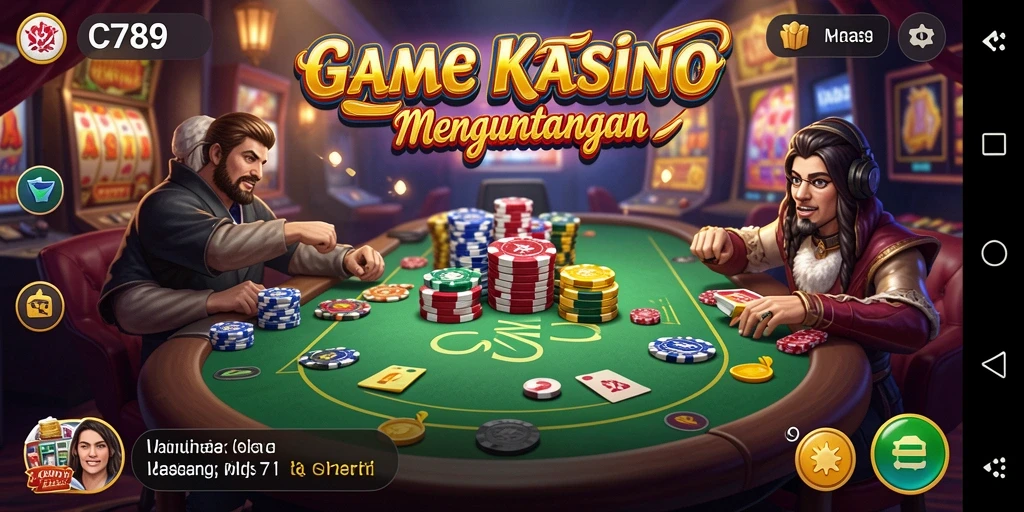 Gameplay yang mendebarkan di dalam C789 dengan berbagai pilihan permainan Kasino.