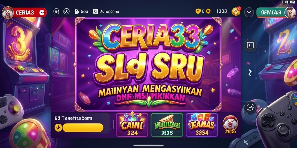 Tampilan utama CERIA33 dengan gameplay yang menarik dan menantang.