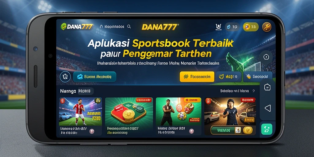Screenshot utama DANA777 menampilkan fitur taruhan olahraga yang menarik.