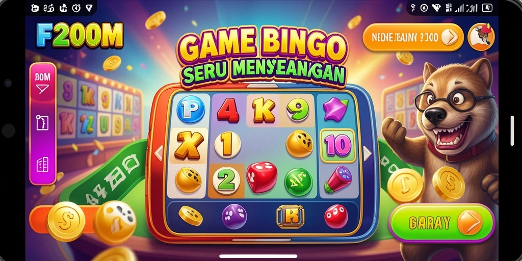 Tampilan menarik dari gameplay Bingo di F200M yang menantang.