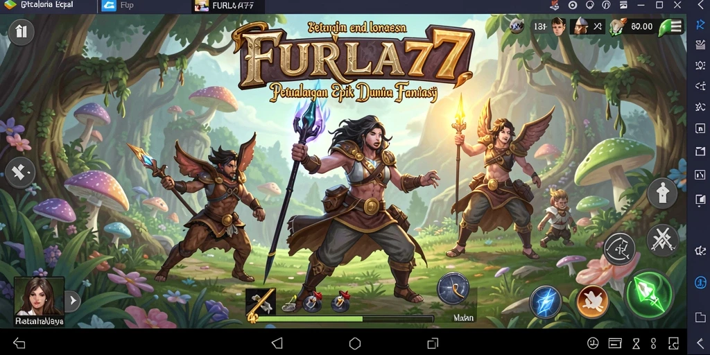 Screenshot dari gameplay mendebarkan dalam FURLA77.