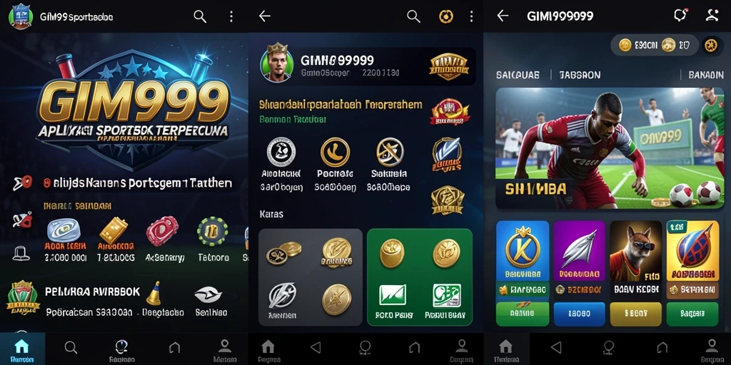 Screenshot GIM999 menampilkan antarmuka taruhan olahraga yang menarik.