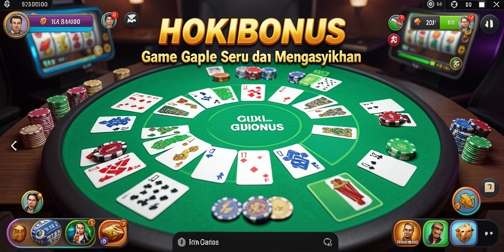 Tampilan gameplay seru dan interaktif HOKIBONUS.