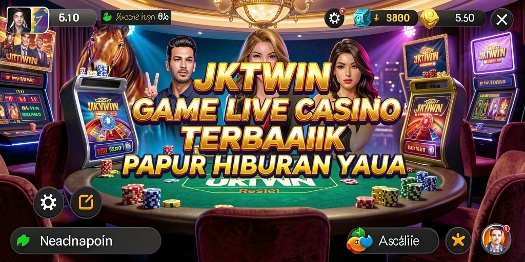 Tampilan gameplay Live Casino yang mendebarkan dan interaktif.