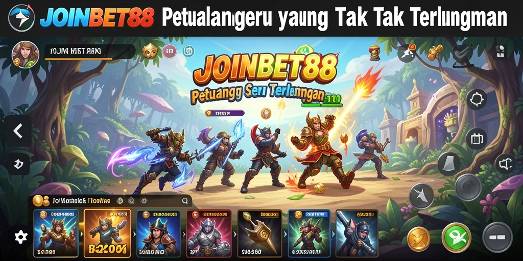 Tampilan gameplay seru dari JOINBET88 di dunia petualangan.