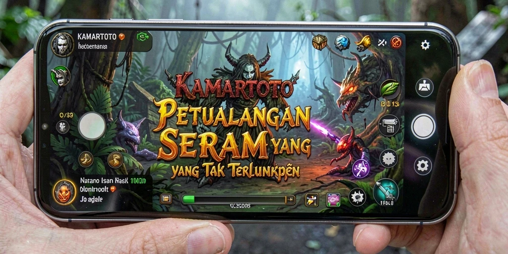 Tampilan gameplay seram KAMARTOTO yang mendebarkan.