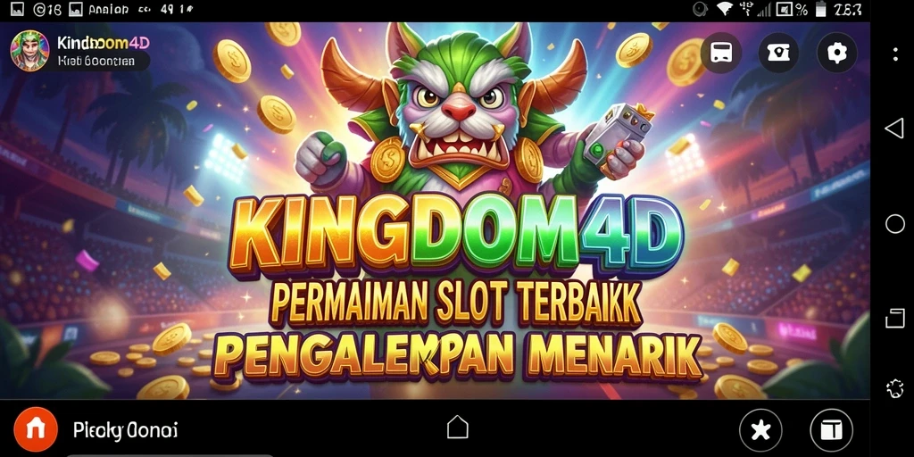 Tampilan gameplay seru dalam KINGDOM4D dengan nuansa Slot yang mengasikan.