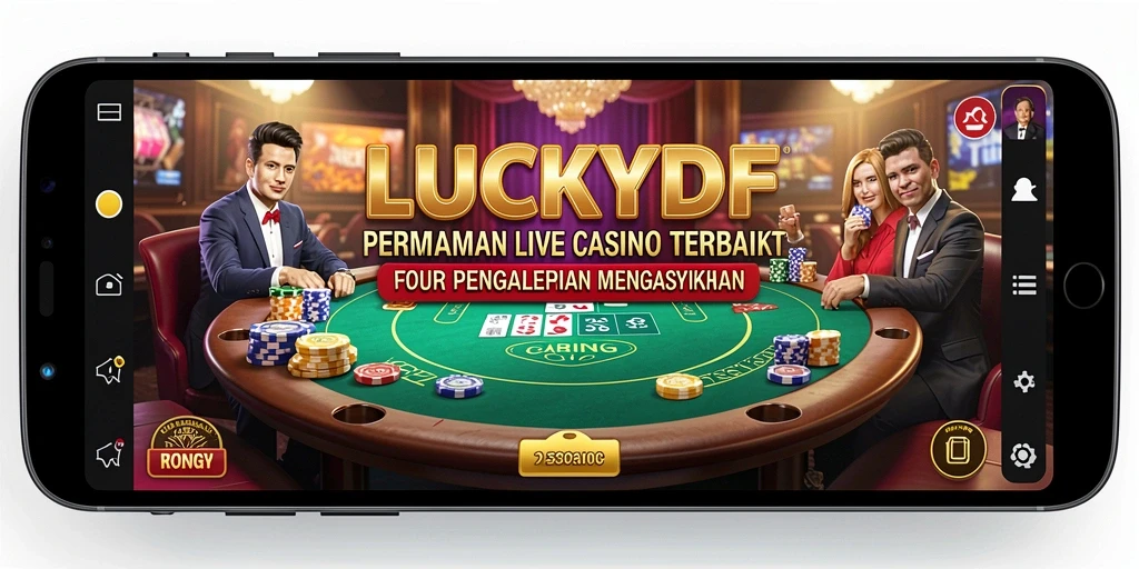 Gameplay Live Casino yang seru dan interaktif di LUCKYDF.