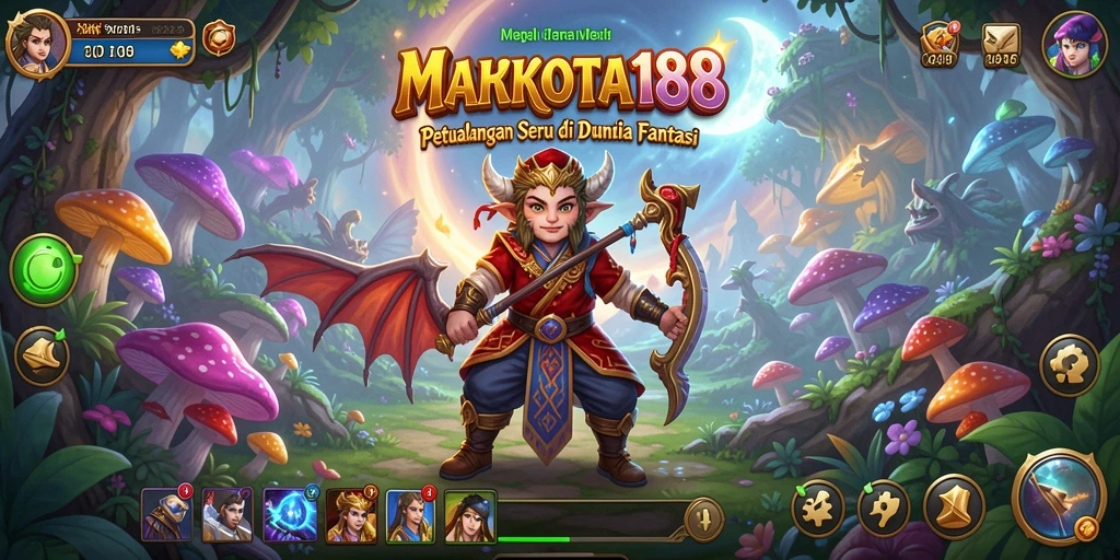 Screenshot gameplay MAHKOTA188 yang menunjukkan aksi seru di dunia RPG.