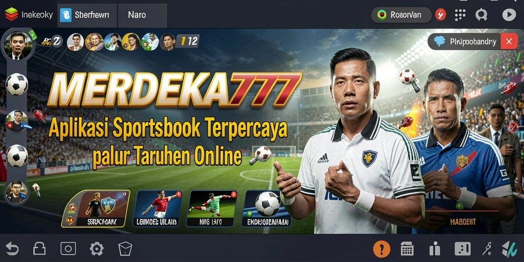 Tampilan gameplay aplikasi MERDEKA777 yang menarik dan interaktif.