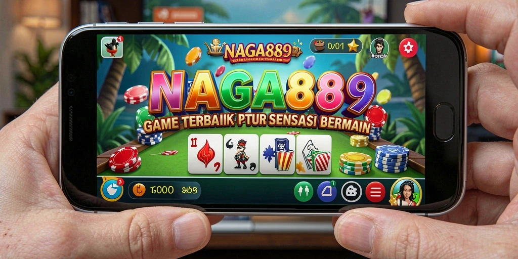 Screenshot gameplay NAGA889 dengan tampilan domino yang menarik.