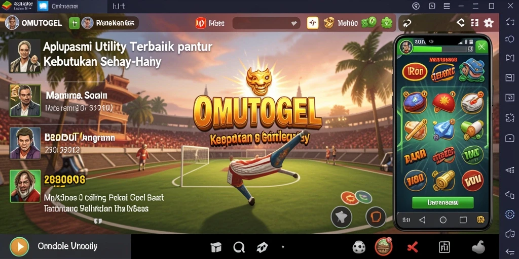 Tampilan antarmuka aplikasi OMUTOGEL yang menarik dan mudah digunakan.