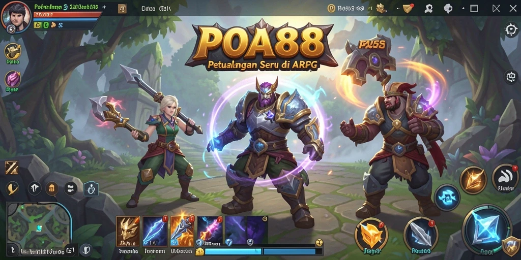Tangkapan layar POA88 menunjukkan aksi pertarungan ARPG yang mendebarkan.
