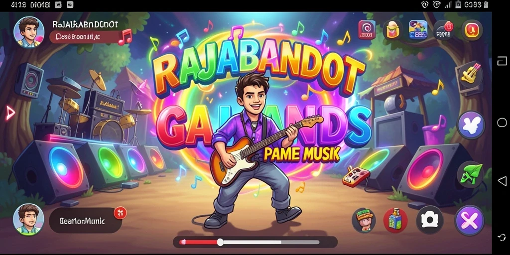 Tampilan gameplay RAJABANDOT yang menarik dan interaktif.