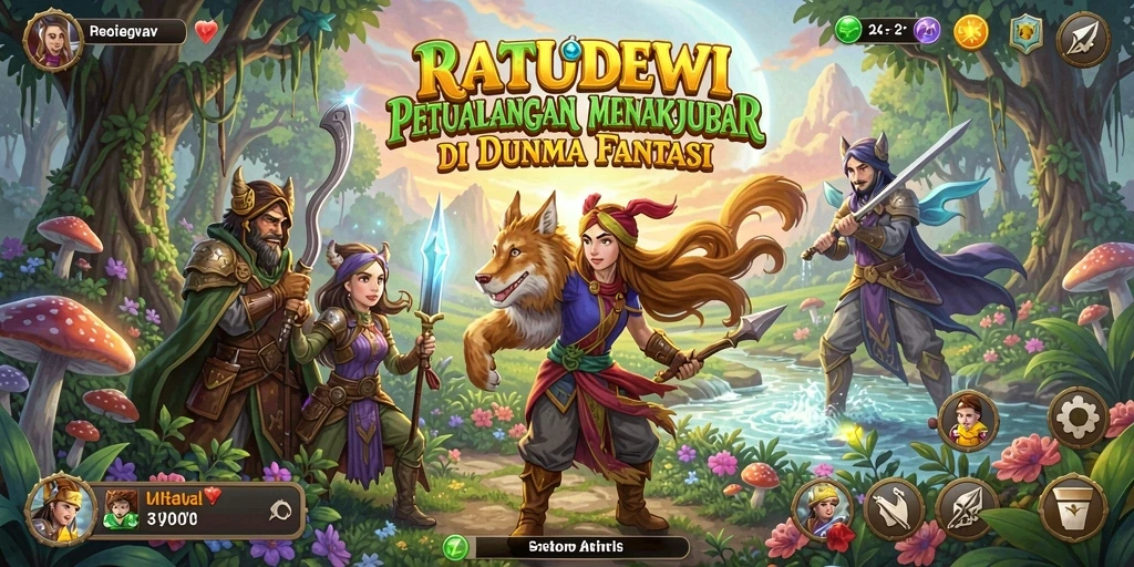 Screenshot gameplay menampilkan aksi seru di dunia petualangan.