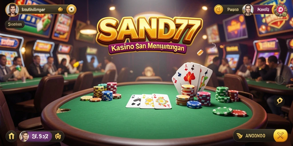 Tangkapan layar gameplay SAND77 menampilkan keseruan permainan Kasino yang mendebarkan.