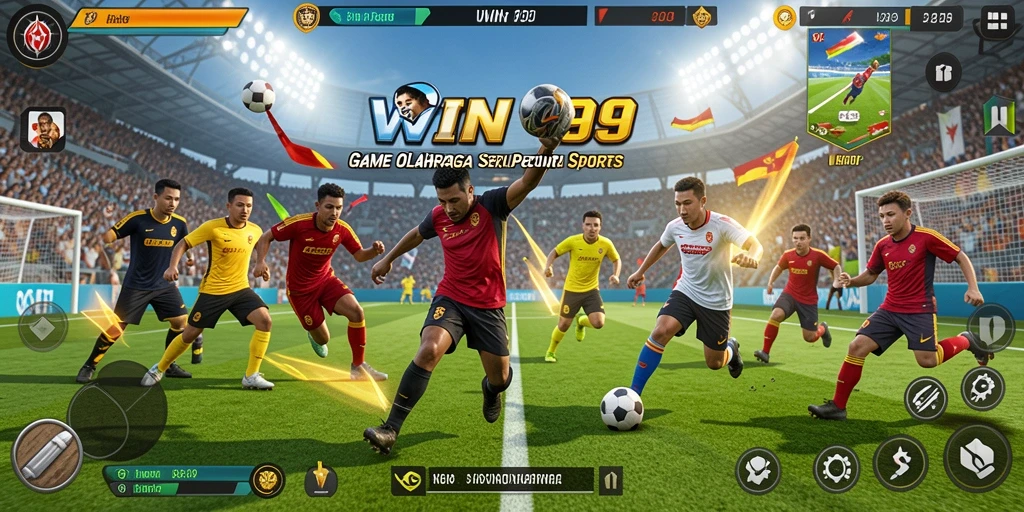 Screenshot dari gameplay seru WIN199 yang menampilkan pertarungan olahraga.