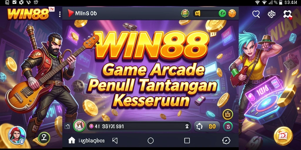Screenshot gameplay WIN88 yang menunjukkan aksi seru dalam permainan Arcade.
