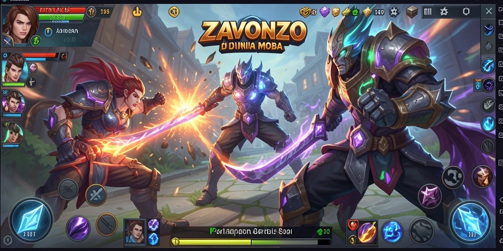 Gameplay ZAVONZO dengan aksi seru dan strategi tim yang menegangkan.