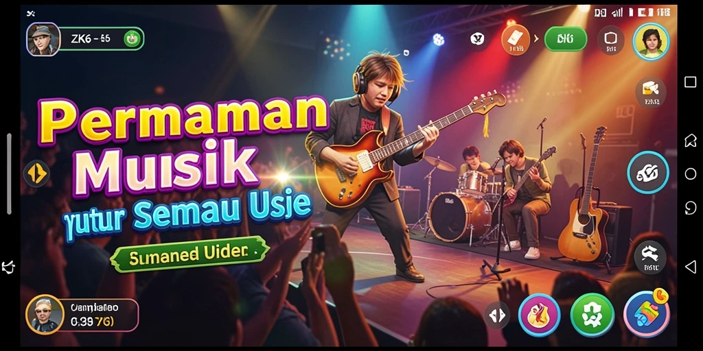 Tampilan gameplay ZK6 yang penuh warna dan interaktif.