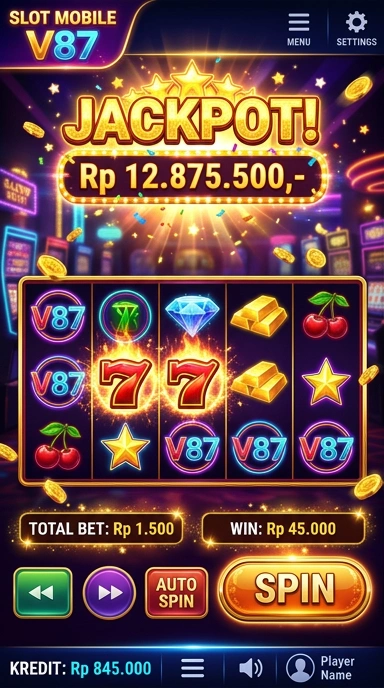 Proses pengunduhan aplikasi di v87 yang cepat dan efisien.
